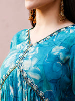 Thumbnail for Alia Cut Hand Embroidered & Floral Printed Kurta With Pant & Dupatta Premium, Multicolor - Hiral Fashion - Distacart