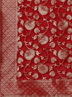 Thumbnail for Hand Embroidered Kurta With Pant & Banarasi Jacquard Dupatta, Multicolor - Hiral Fashion - Distacart