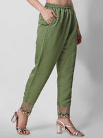 Thumbnail for Hand Embroidered Kurta With Pant And Dupatta Set Premium, Multicolor - Hiral Fashion - Distacart