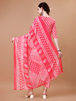 Thumbnail for Embroidered & Floral Printed Kurta With Pant & Dupatta, Multicolor - Hiral Fashion - Distacart