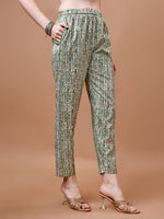 Thumbnail for Printed & Lace Yoke Embroidered Kurta With Pant & Dupatta, Multicolor - Hiral Fashion - Distacart