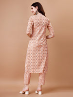 Thumbnail for Printed & Lace Yoke Embroidered Kurta With Pant & Dupatta, Multicolor - Hiral Fashion - Distacart