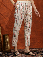 Thumbnail for Lace Detailing & Printed Kurta With Pant & Dupatta, Pink - Hiral Fashion - Distacart