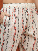 Thumbnail for Lace Detailing & Printed Kurta With Pant & Dupatta, Pink - Hiral Fashion - Distacart