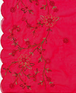 Thumbnail for Alia Cut Embroidered Kurta With Pant & Organza Embroidered Dupatta Premium, Multicolor - Hiral Fashion - Distacart