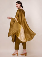 Thumbnail for Hand Embroidered Kurta With Pant & Dupatta, Multicolor - Hiral Fashion - Distacart