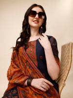 Thumbnail for Ethnic Motif Printed & Embroidered Kurta With Pant & Dupatta Set, Multicolor - Hiral Fashion - Distacart