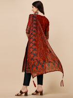 Thumbnail for Printed And Embroidered Kurta With Pant And Dupatta Set, Multicolor - Hiral Fashion - Distacart