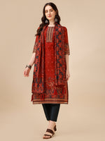 Thumbnail for Printed And Embroidered Kurta With Pant And Dupatta Set, Multicolor - Hiral Fashion - Distacart
