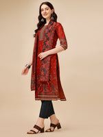 Thumbnail for Printed And Embroidered Kurta With Pant And Dupatta Set, Multicolor - Hiral Fashion - Distacart