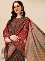 Thumbnail for Printed And Embroidered Kurta With Pant & Dupatta Set, Multicolor - Hiral Fashion - Distacart