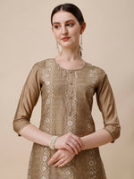 Thumbnail for Embroidered & Printed Kurta With Pant And Dupatta Set, Multicolor - Hiral Fashion - Distacart