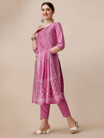 Thumbnail for Embroidered & Printed Kurta With Pant And Dupatta Set, Multicolor - Hiral Fashion - Distacart