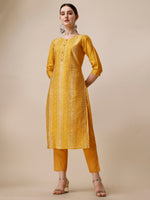 Thumbnail for Printed & Embroidered Kurta With Pant & Dupatta Set, Multicolor - Hiral Fashion - Distacart