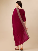 Thumbnail for Hand Embroidered Kurta With Pant And Dupatta Set, Multicolor - Hiral Fashion - Distacart