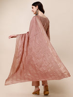 Thumbnail for Embroidered Kurta With Pant And Dupatta Set, Multicolor - Hiral Fashion - Distacart