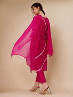 Thumbnail for Lehariya Printed And Embroidered Kurta With Pant And Dupatta Set, Multicolor - Hiral Fashion - Distacart