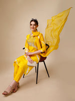 Thumbnail for Lehariya Printed And Embroidered Kurta With Pant And Dupatta Set, Multicolor - Hiral Fashion - Distacart