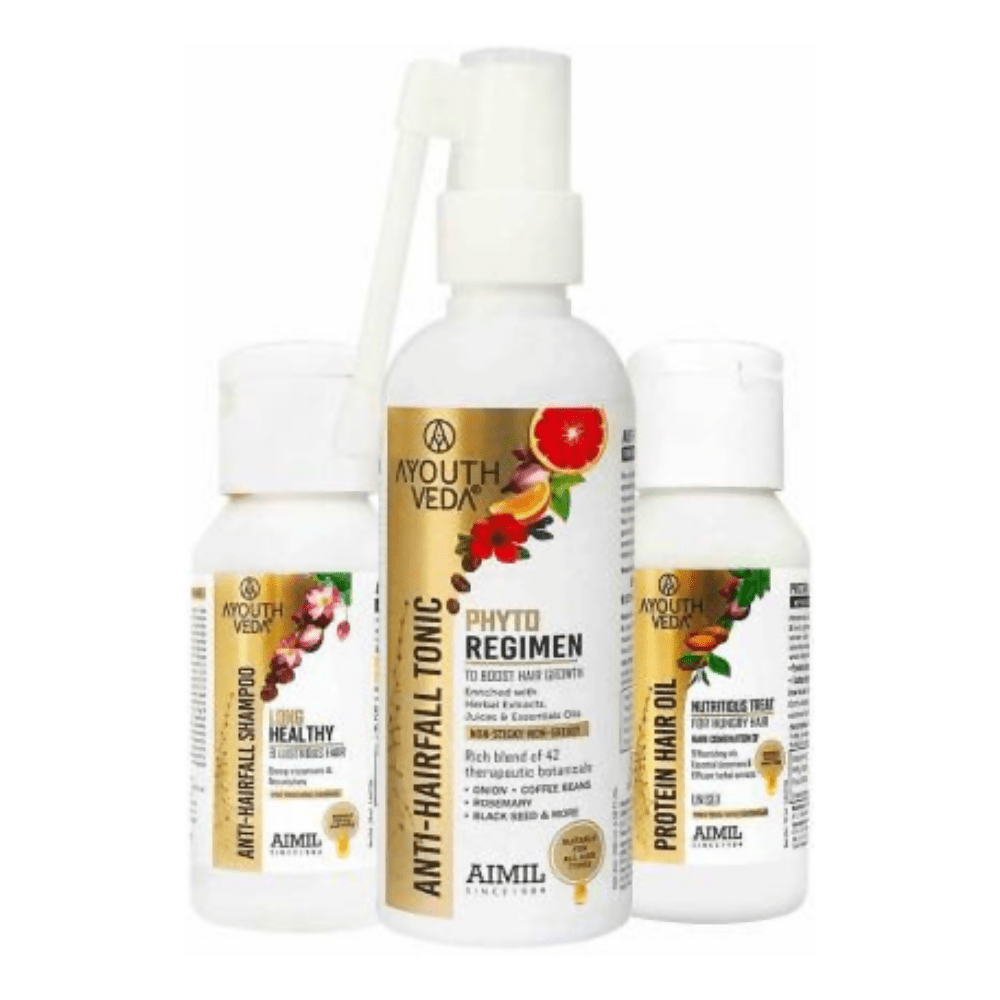 AyouthVeda Anti Hair Fall Tonic Complete Care Kit - Distacart