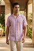 Lilac Drift — Lilac Linen Shirt by Hilo Design - Dista