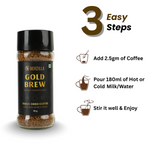 Thumbnail for Bevzilla Gold Brew Instant Freeze Dried Coffee Powder