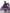 Evanik Purple Soft Organza Silk With Floral Print Fully Flared Anarkali Pant With Dupatta Set