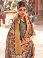 Thumbnail for NOZ2TOZ Women's Silk Blend Beige Printed Designer Saree With Blouse Piece - Distacart