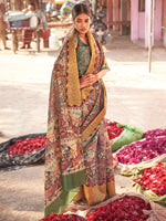 Thumbnail for NOZ2TOZ Women's Silk Blend Beige Printed Designer Saree With Blouse Piece - Distacart