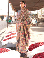 Thumbnail for NOZ2TOZ Women's Silk Blend Beige Printed Designer Saree With Blouse Piece - Distacart