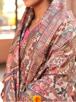 Thumbnail for NOZ2TOZ Women's Silk Blend Beige Printed Designer Saree With Blouse Piece - Distacart