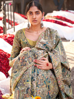 Thumbnail for NOZ2TOZ Women's Silk Blend Beige Printed Designer Saree With Blouse Piece - Distacart