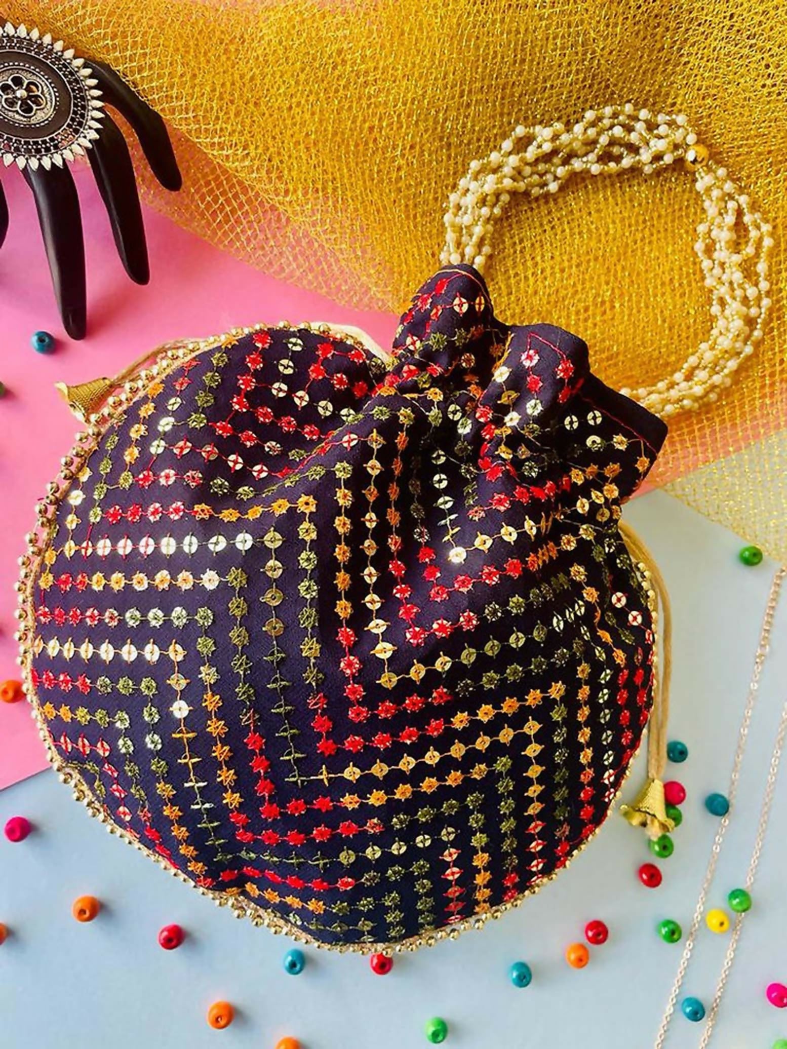 Joban Fashion Potli Bags - Multicolor