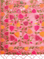 Thumbnail for Astita Linen Cotton Pink Saree