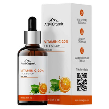 Aravi Organic 20% Vitamin C Face Serum - Distacart