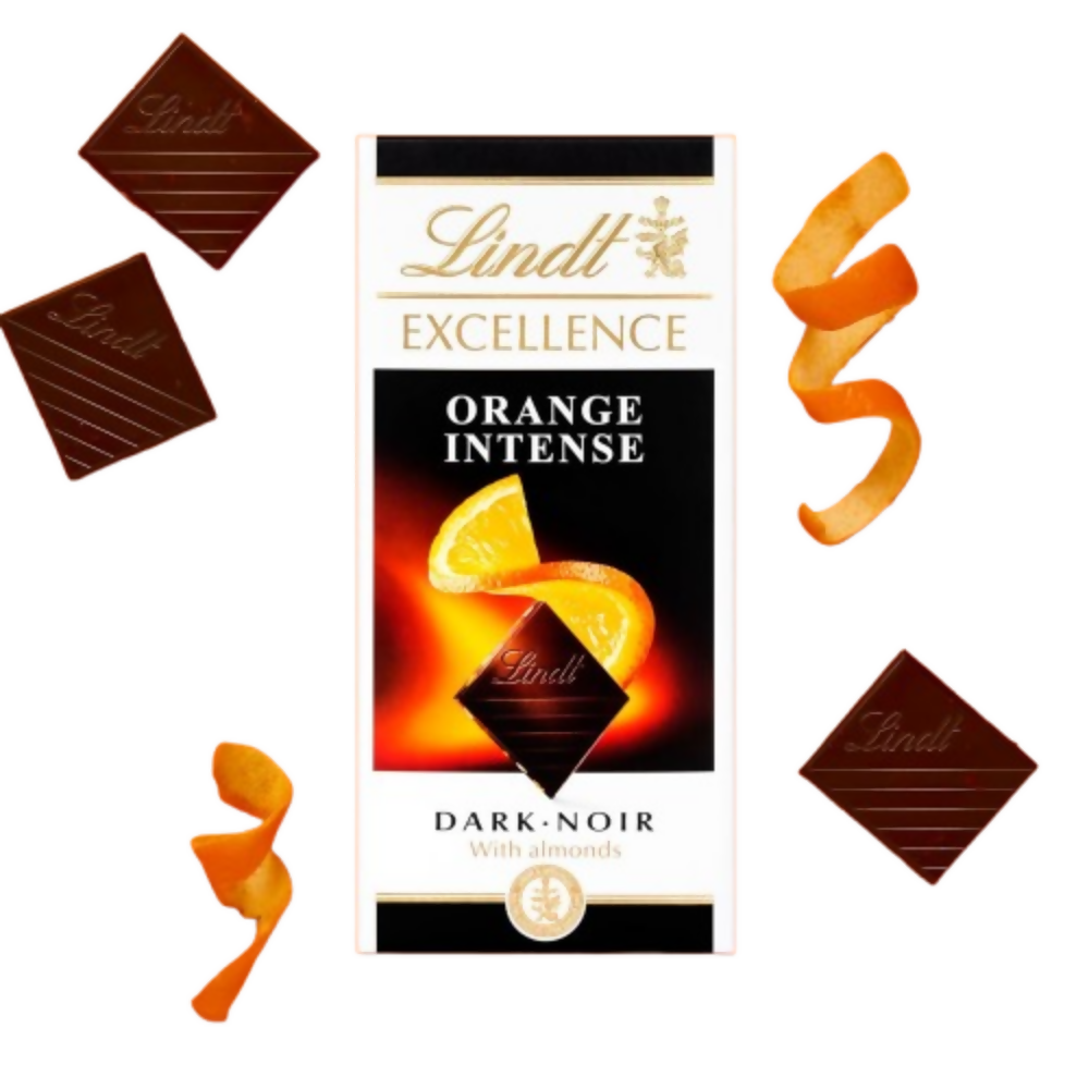Lindt Excellence Orange Intense Dark Chocolate - Dista