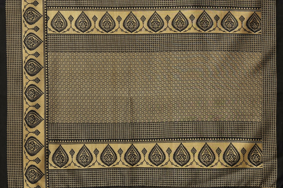 Vamika Black Printed Art Silk Saree - Distacart