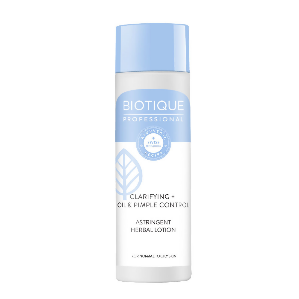 Biotique Professional Clarifying + Oil & Pimple Control Astringent Herbal Lotion - Distacart