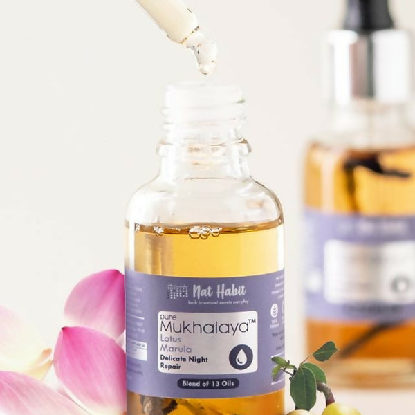 Nat Habit Pure Lotus Marula Mukhalaya Face Oil - Distacart