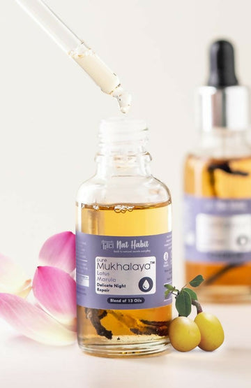Nat Habit Pure Lotus Marula Mukhalaya Face Oil - Distacart
