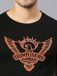 Thumbnail for Fancode Sunrisers Hyderabad Logo Print Round Neck Cotton IPL T-shirt - Distacart