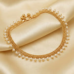 Thumbnail for JS Fashion High Gold Pearl Drop Designer Payal for Women & Girls - Distacart