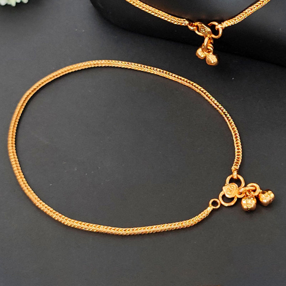 JS Fashion Elegant High Gold Traditional Payal for Women & Girls