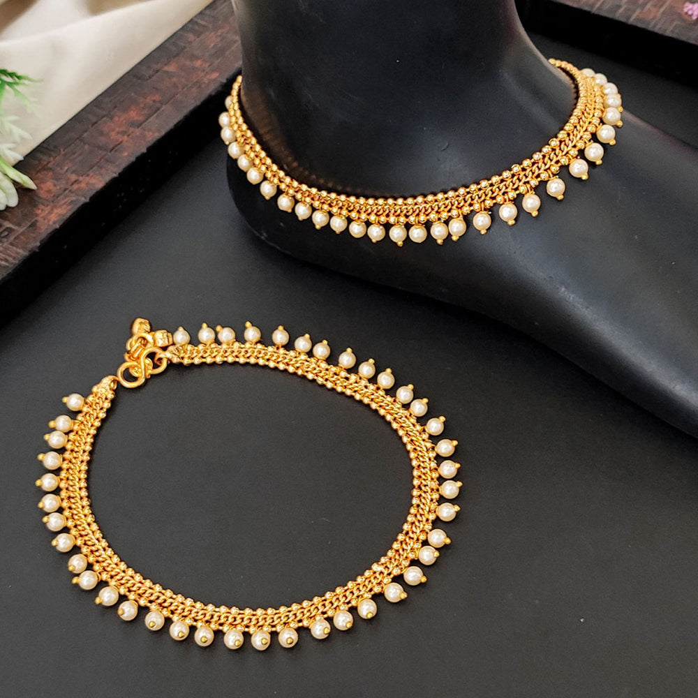 JS Fashion Elegant High Gold Traditional Payal for Women & Girls