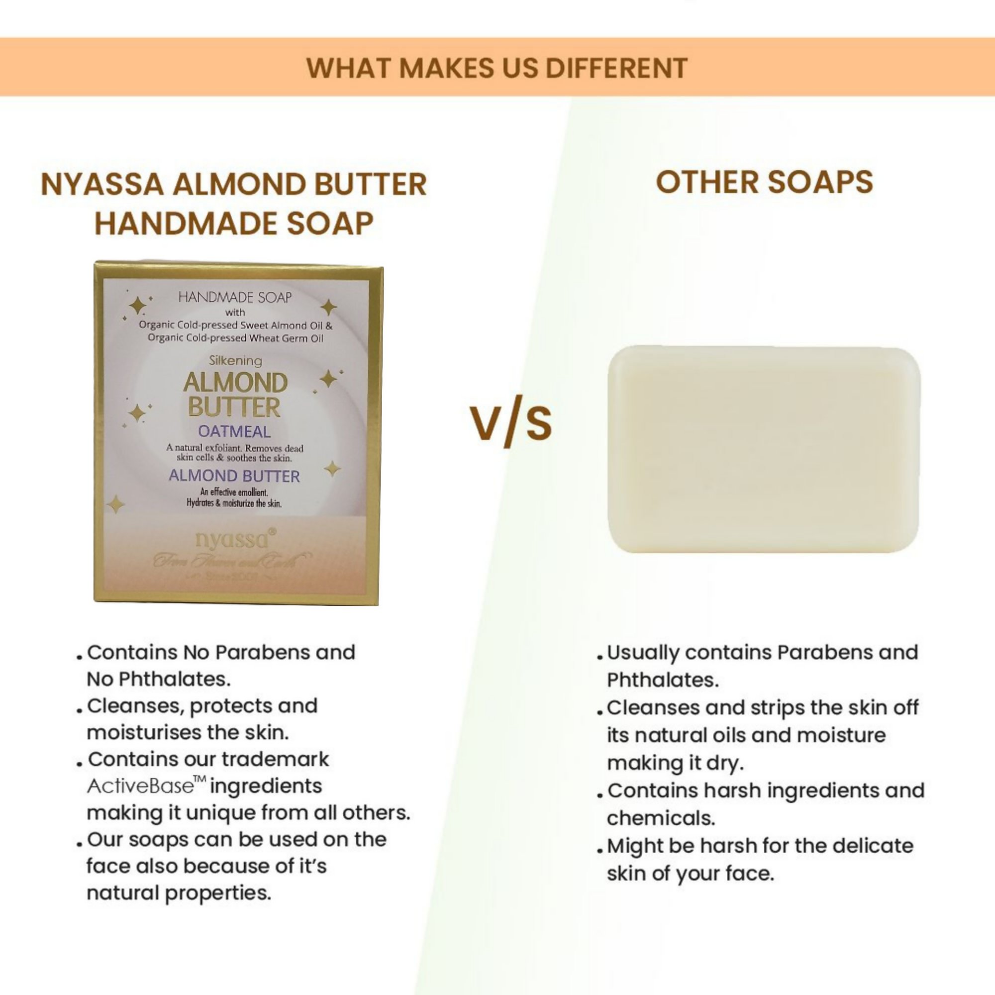 Nyassa Silkening Almond Butter Luxurious Handmade Soap - Dista