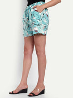 Thumbnail for Alvano Printed Blue, Green Boxer Shorts, Night Shorts, Regular Shorts, Bermuda Shorts - Distacart