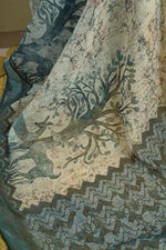 Thumbnail for Vastranavya Digital Printed Linen Ready To Wear Designer Saree with Unstitched Blouse - Distacart