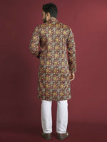 Thumbnail for Anaita Multicolour Printed Pure Silk Straight Kurta - Distacart