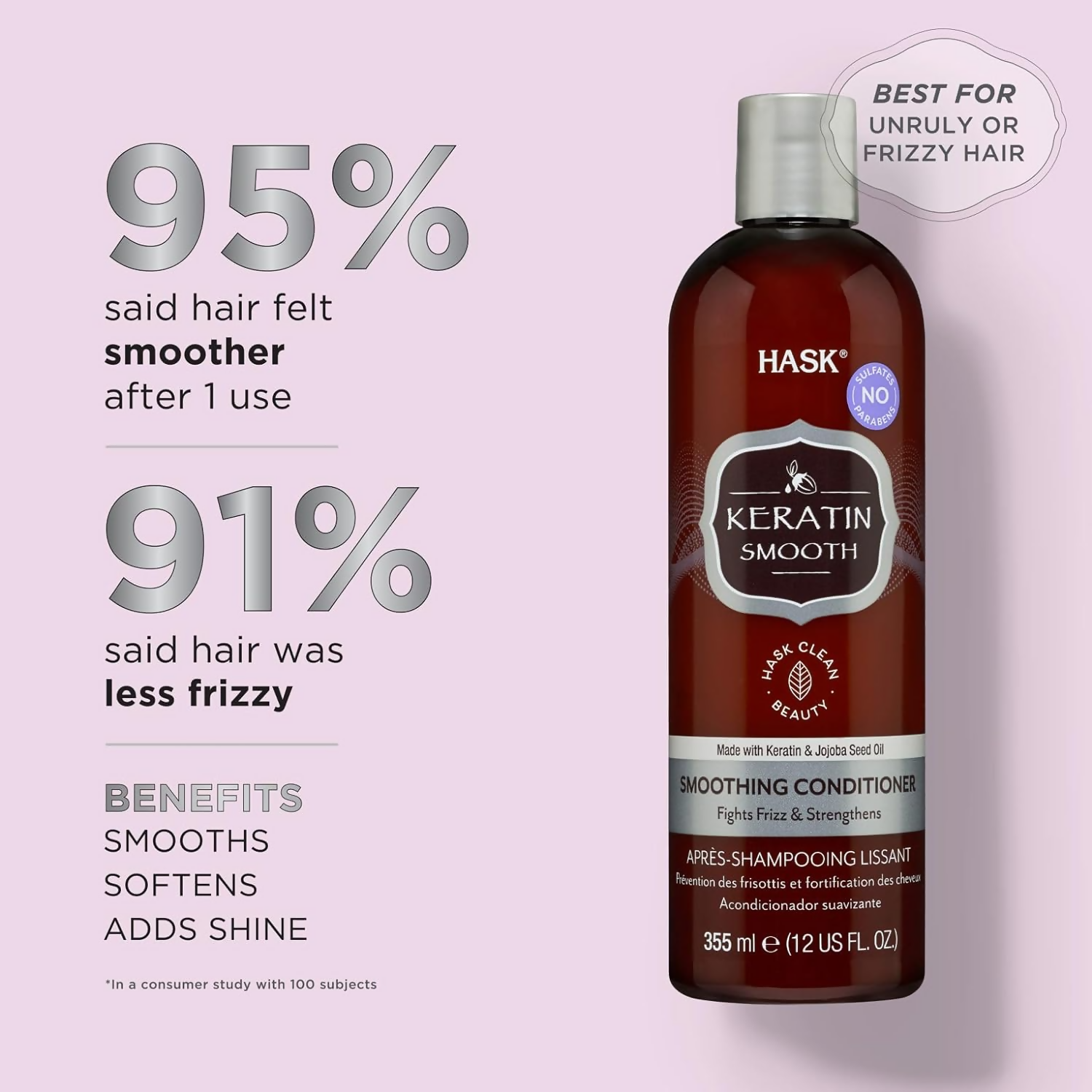 HASK Keratin Smoothing Conditioner - Distacart