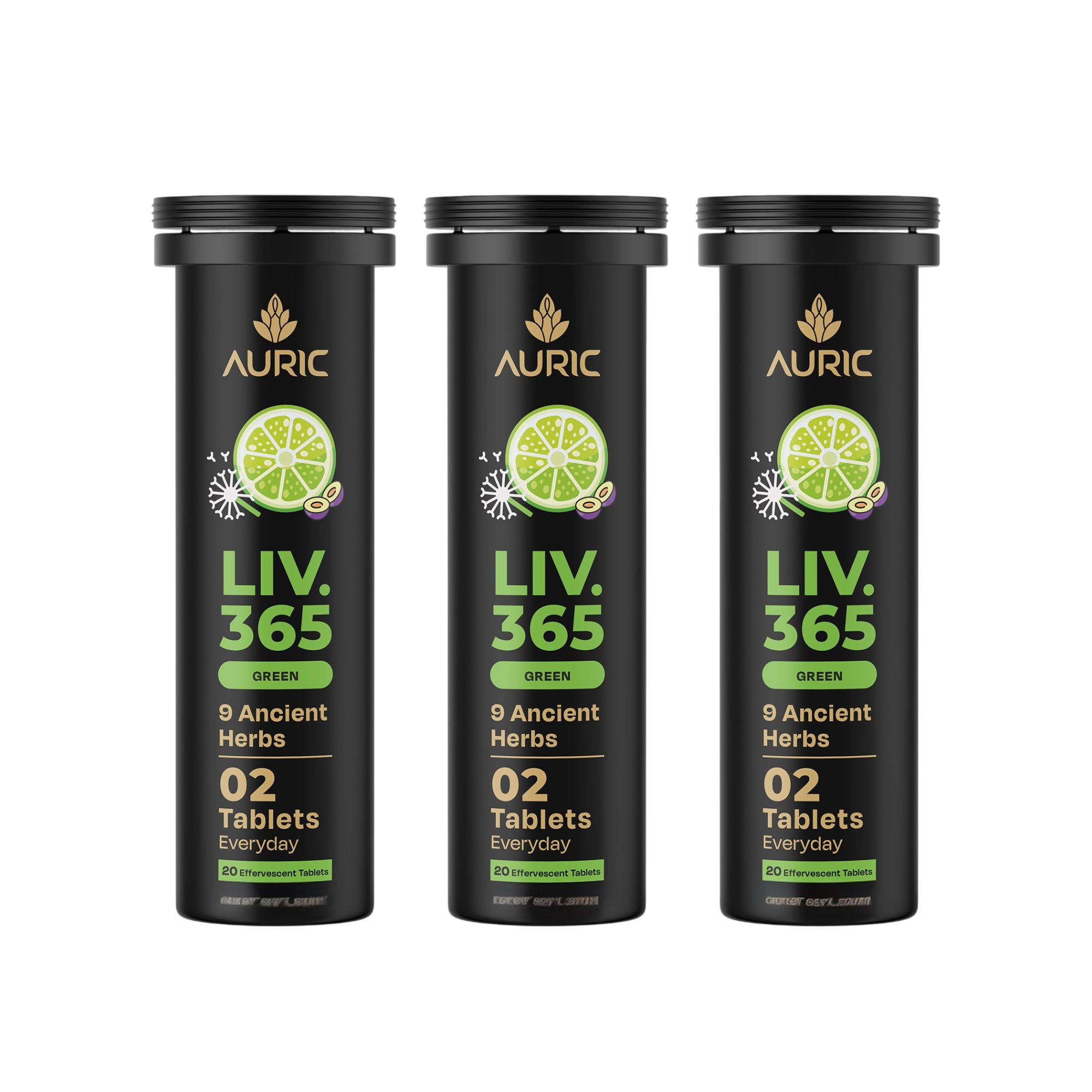 Auric Liv365 Tablets | Lemon Flavour