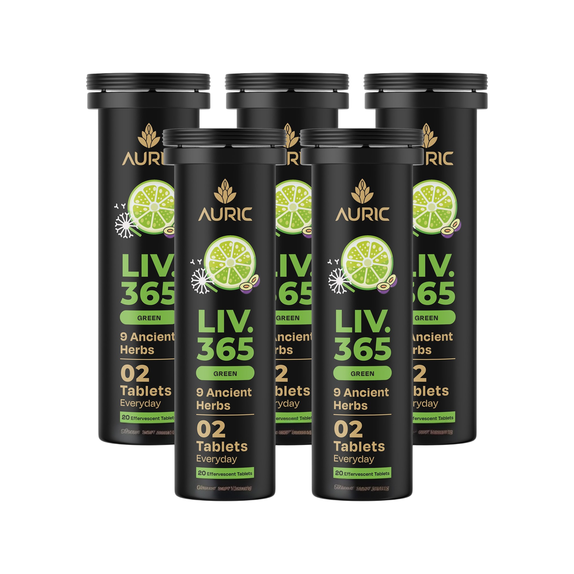 Auric Liv365 Tablets | Lemon Flavour